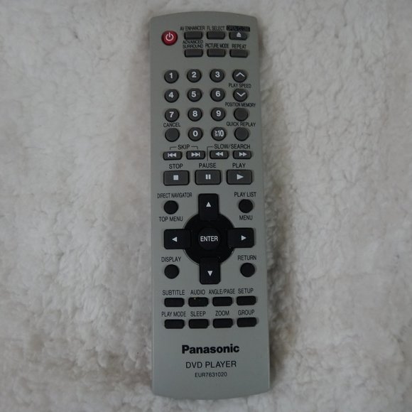 PANASONIC DVD EUR7631020 REMOTE CONTROL - Picture 1 of 4
